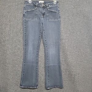 Women's Fashion Bug Jeans Dark Wash Bootcut Size 5M - 28" x 30" Melrose